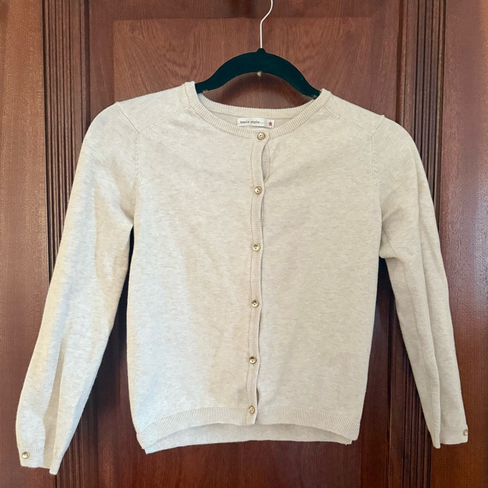 Cream Cardigan Sweater